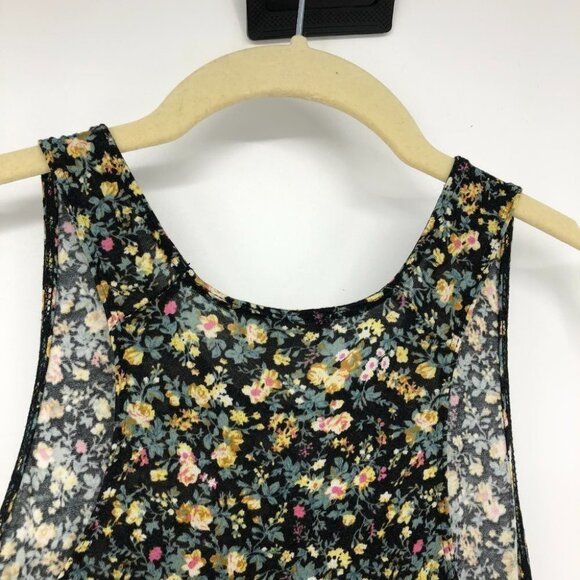 Wilfred  Aritzia floral multicolor tank top high scoop neck xs - Picture 10 of 15